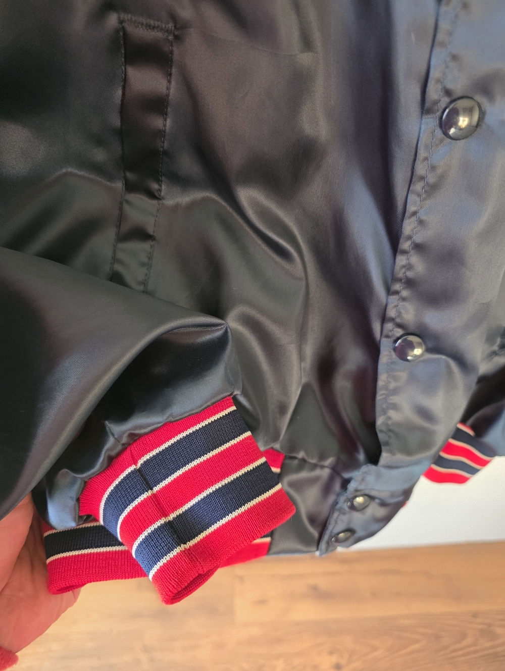 Swingster Vintage Boston Red Sox Satin Jacket Excellent Made in USA Large 1980s - Picture 12 of 12